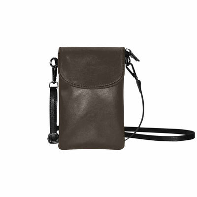 Womens Cell Phone Purse Dark Taupe Brown - Bags | Wallets | Phone Cases