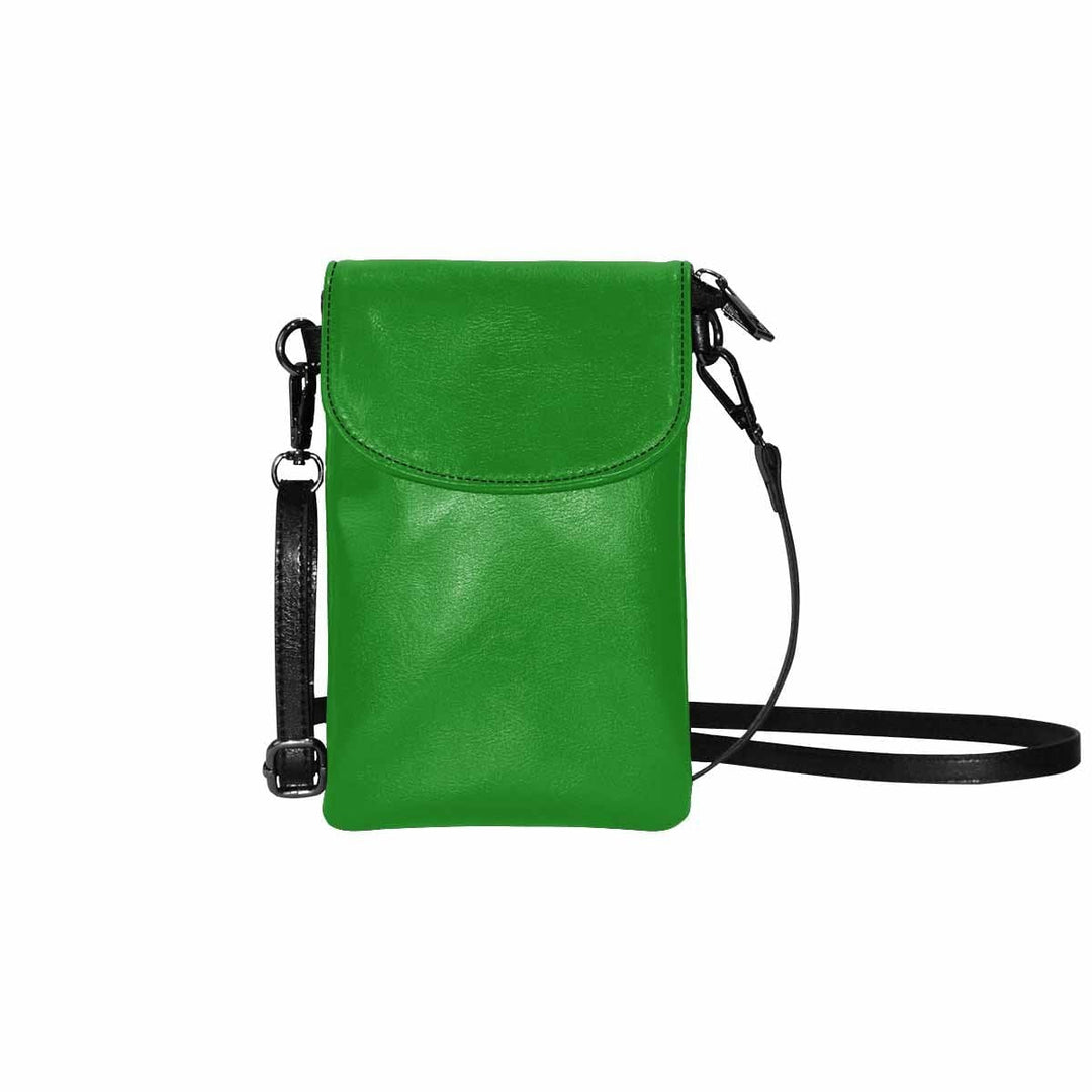 Womens Cell Phone Purse - Forest Green - Bags/Crossbody Bags