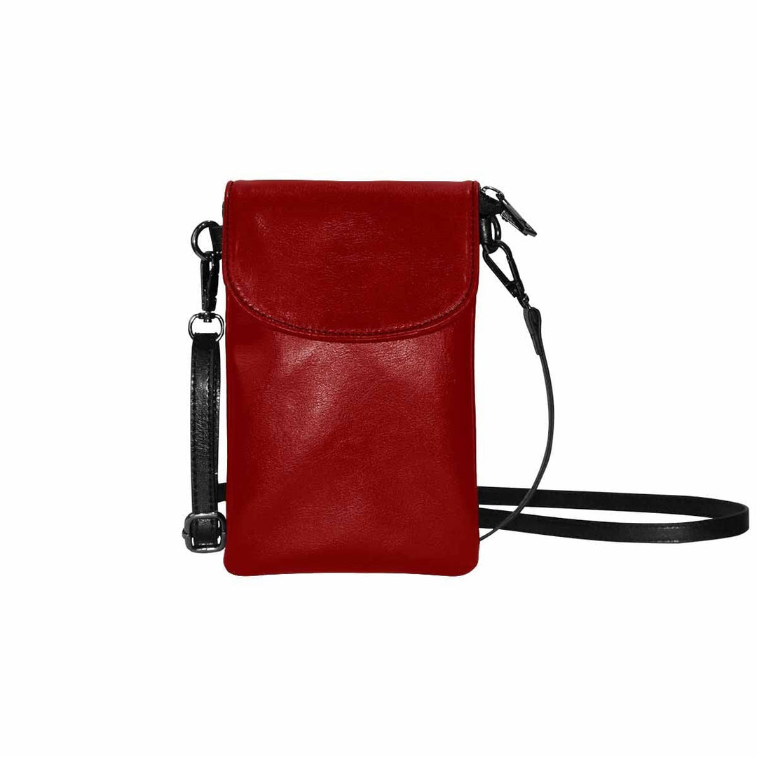 Womens Cell Phone Purse Maroon Red - Bags | Crossbody Bags