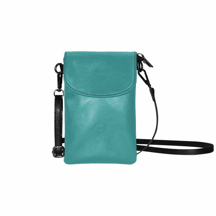 Womens Cell Phone Purse - Mint Blue - Bags | Crossbody Bags