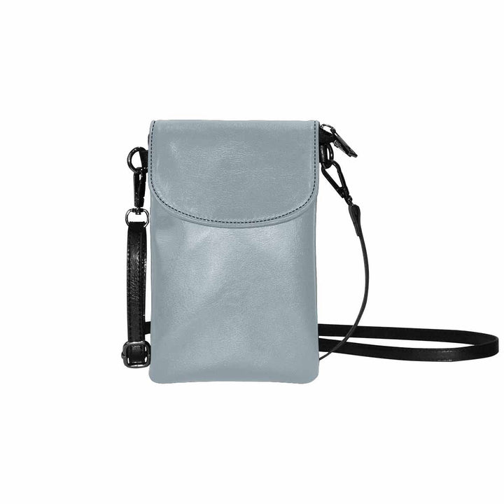 Womens Cell Phone Purse Misty Blue Gray - Bags | Crossbody Bags