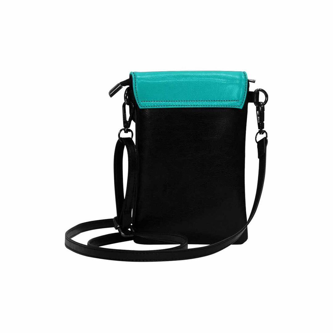 Womens Crossbody Bag - Greenish Blue Small Cell Phone Purse - Bags | Crossbody