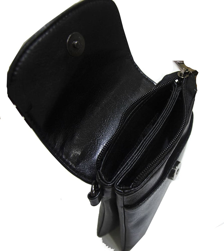 Womens Crossbody Bag - Sand Dollar Brown Small Cell Phone Purse