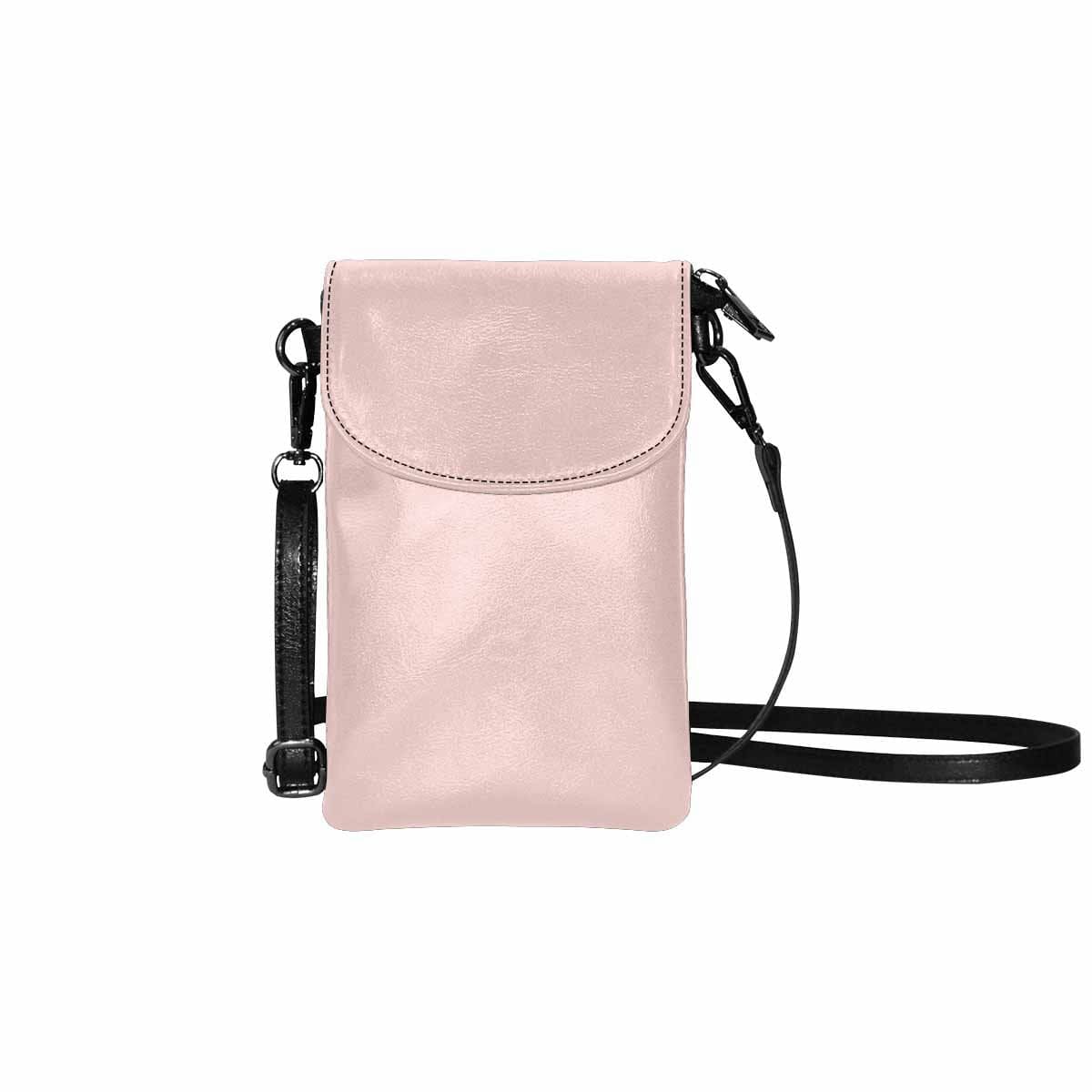 Womens Crossbody Bag - Scallop Seashell Pink Small Cell Phone Purse - Bags