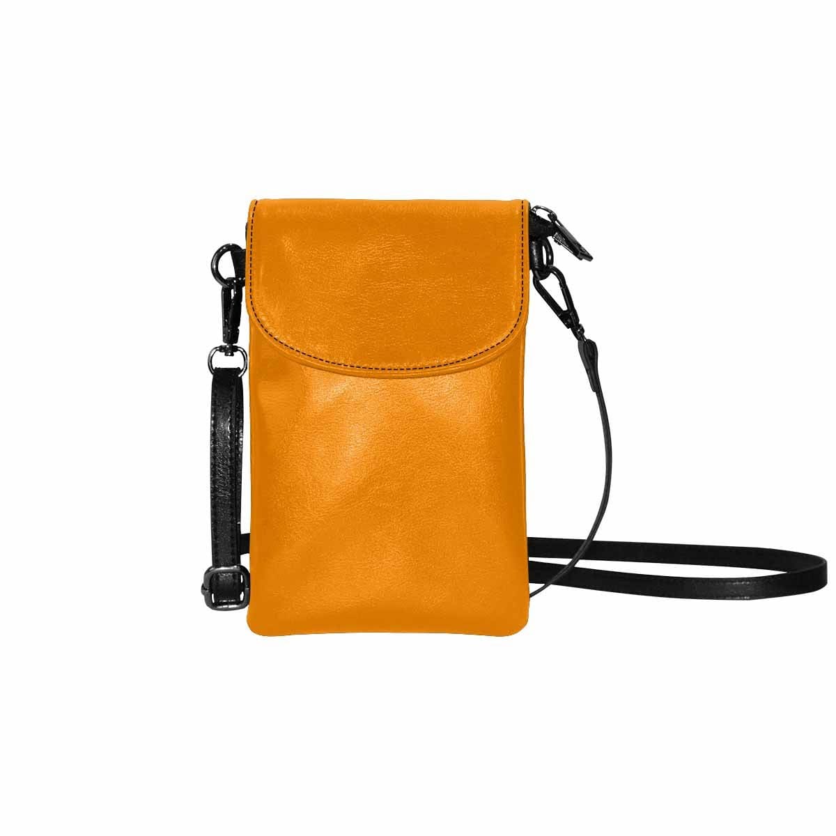 Womens Crossbody Bag - Tangerine Orange Small Cell Phone Purse - Bags | Wallets