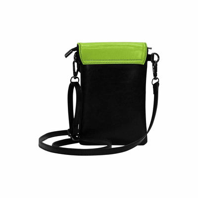 Womens Crossbody Bag - Yellow Green Small Cell Phone Purse - Bags | Wallets