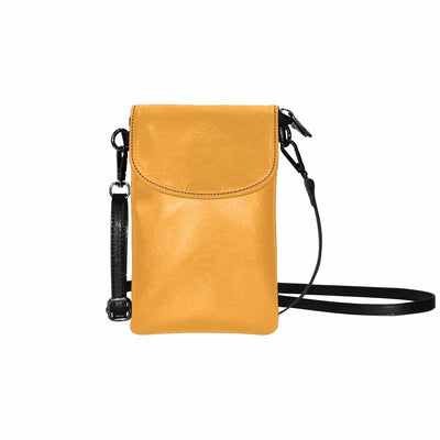 Womens Crossbody Bag - Yellow Orange Small Cell Phone Purse - Bags | Wallets