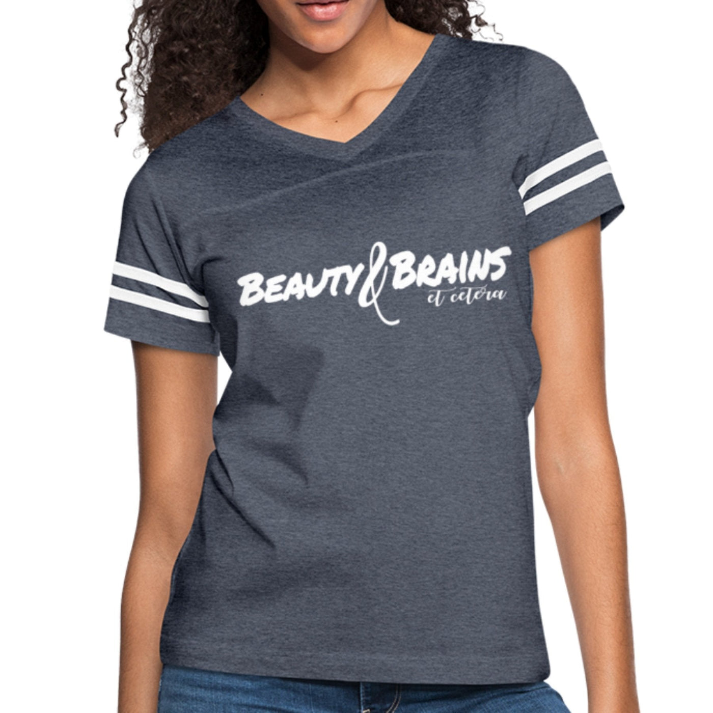 Womens Graphic Vintage Tee Beauty & Brains Et Cetera Ii Sport T-shirt - Womens |