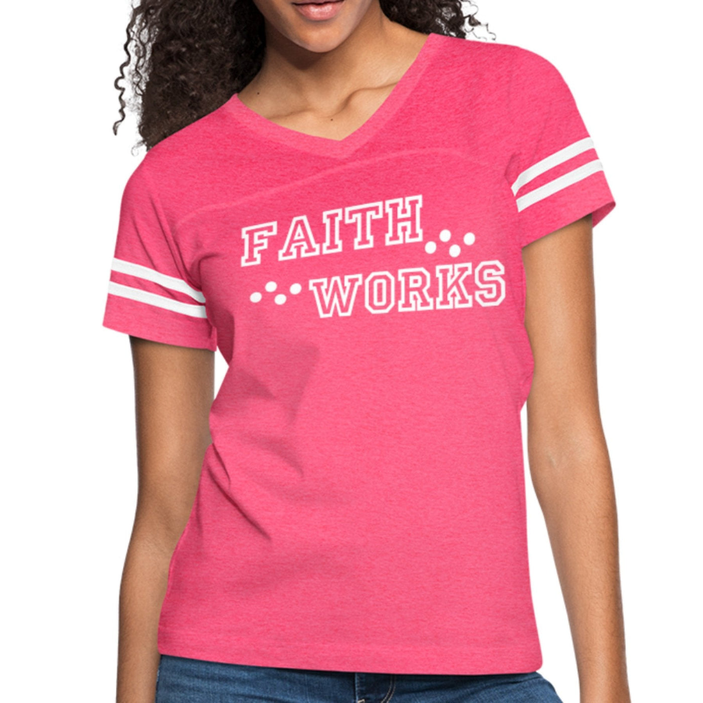 Womens Graphic Vintage Tee Faith Works Sport T-shirt - Womens | T-Shirts |