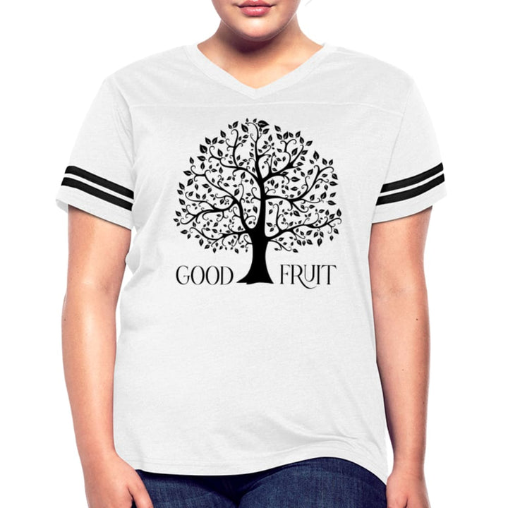 Womens T-shirt Vintage Sport White S-2xl Good Fruit - Womens | T-Shirts
