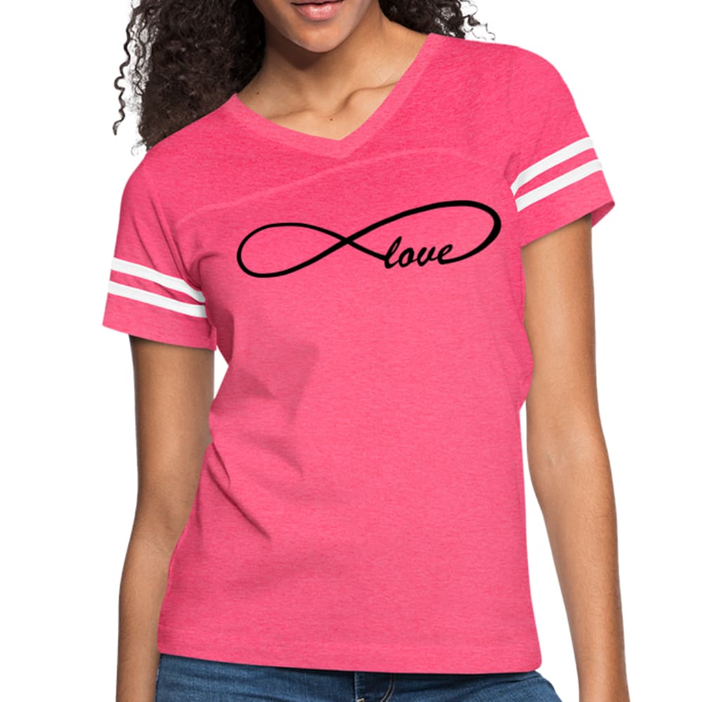 Womens Graphic Vintage Tee - Infinite Love Sport T-shirt