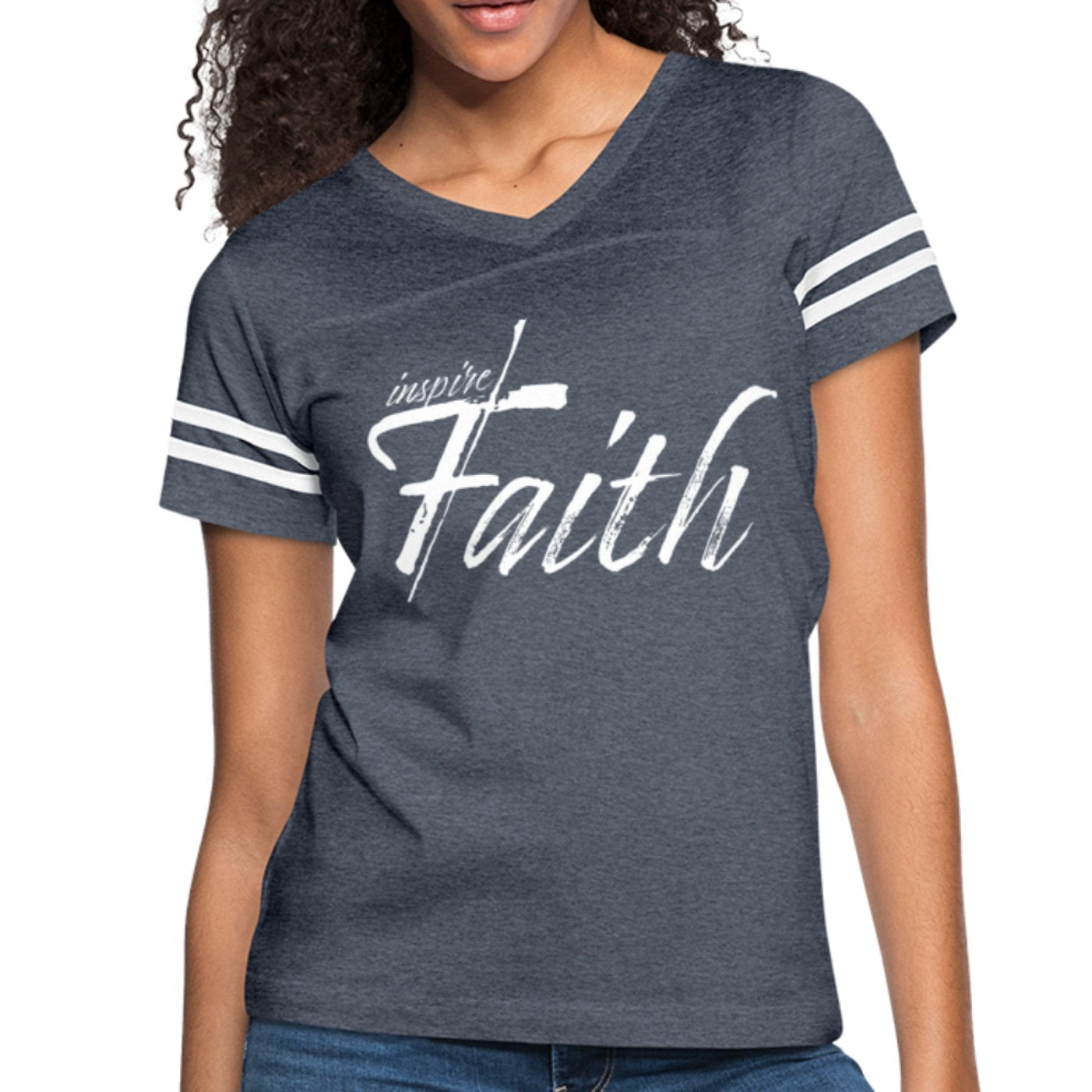 Womens Graphic Vintage Tee Inspire Faith Sport T-shirt - Womens | T-Shirts |