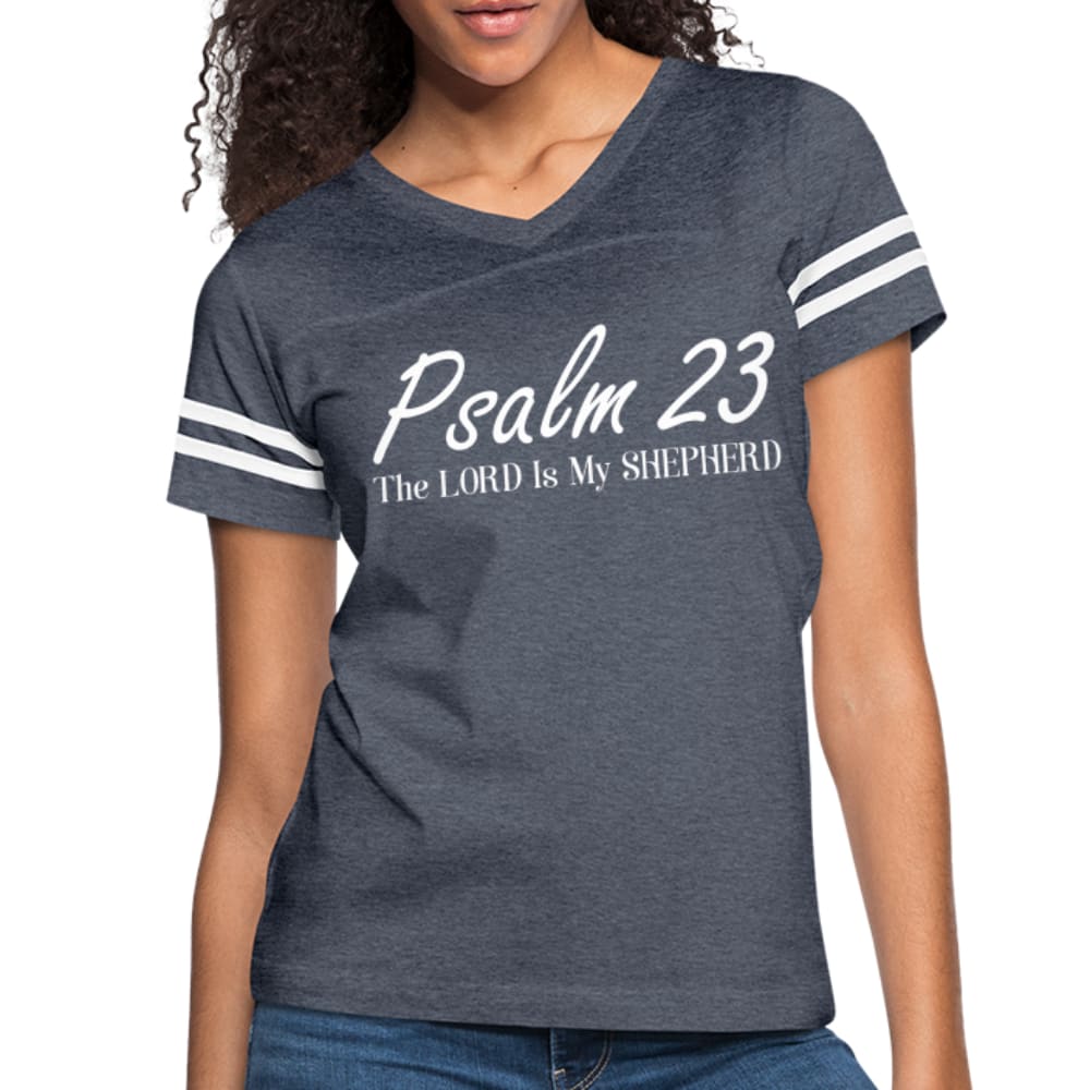 Womens T-shirt Vintage Sport - Psalm 23 the Lord is my Shepherd