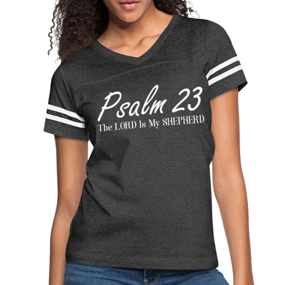 Womens T-shirt Vintage Sport - Psalm 23 the Lord is my Shepherd
