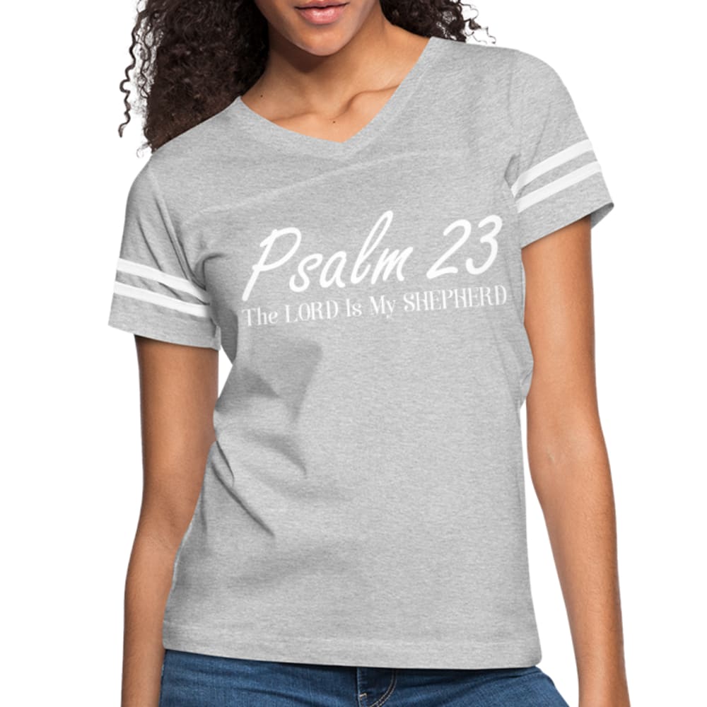 Womens T-shirt Vintage Sport - Psalm 23 the Lord is my Shepherd