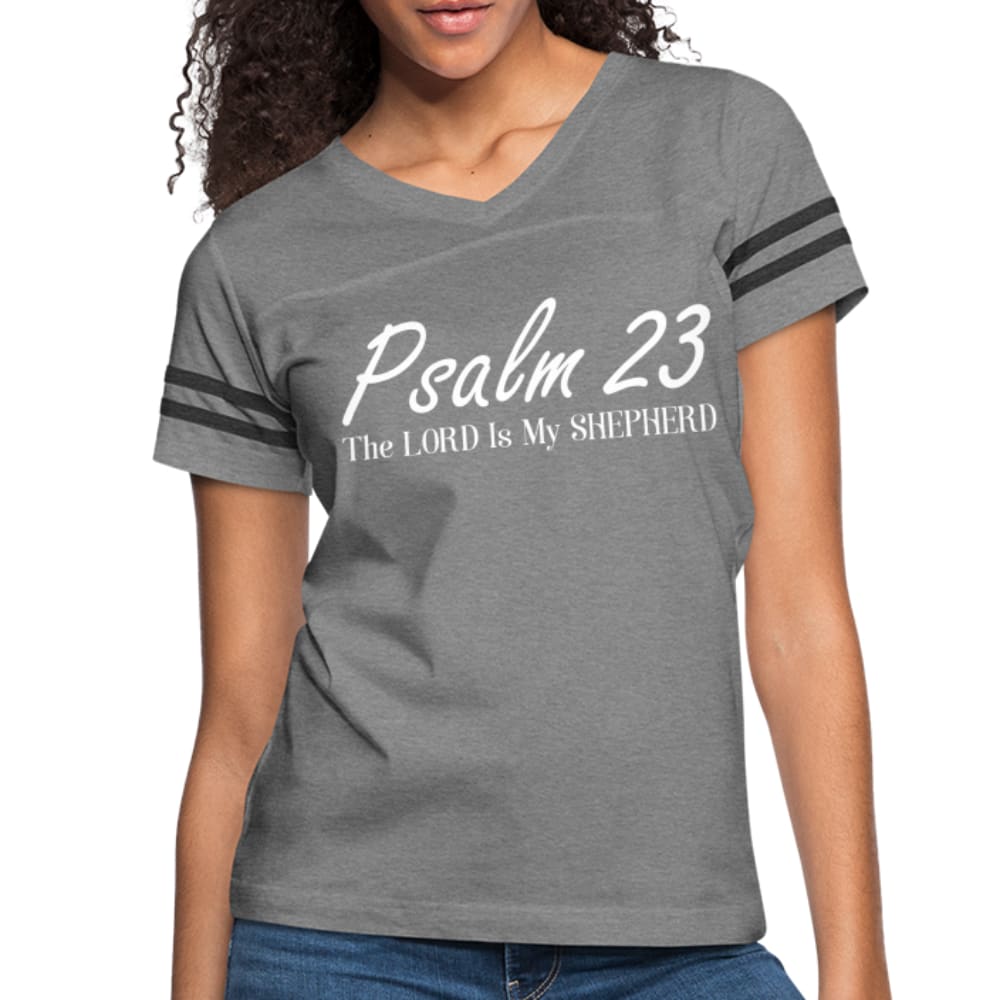 Womens T-shirt Vintage Sport - Psalm 23 the Lord is my Shepherd