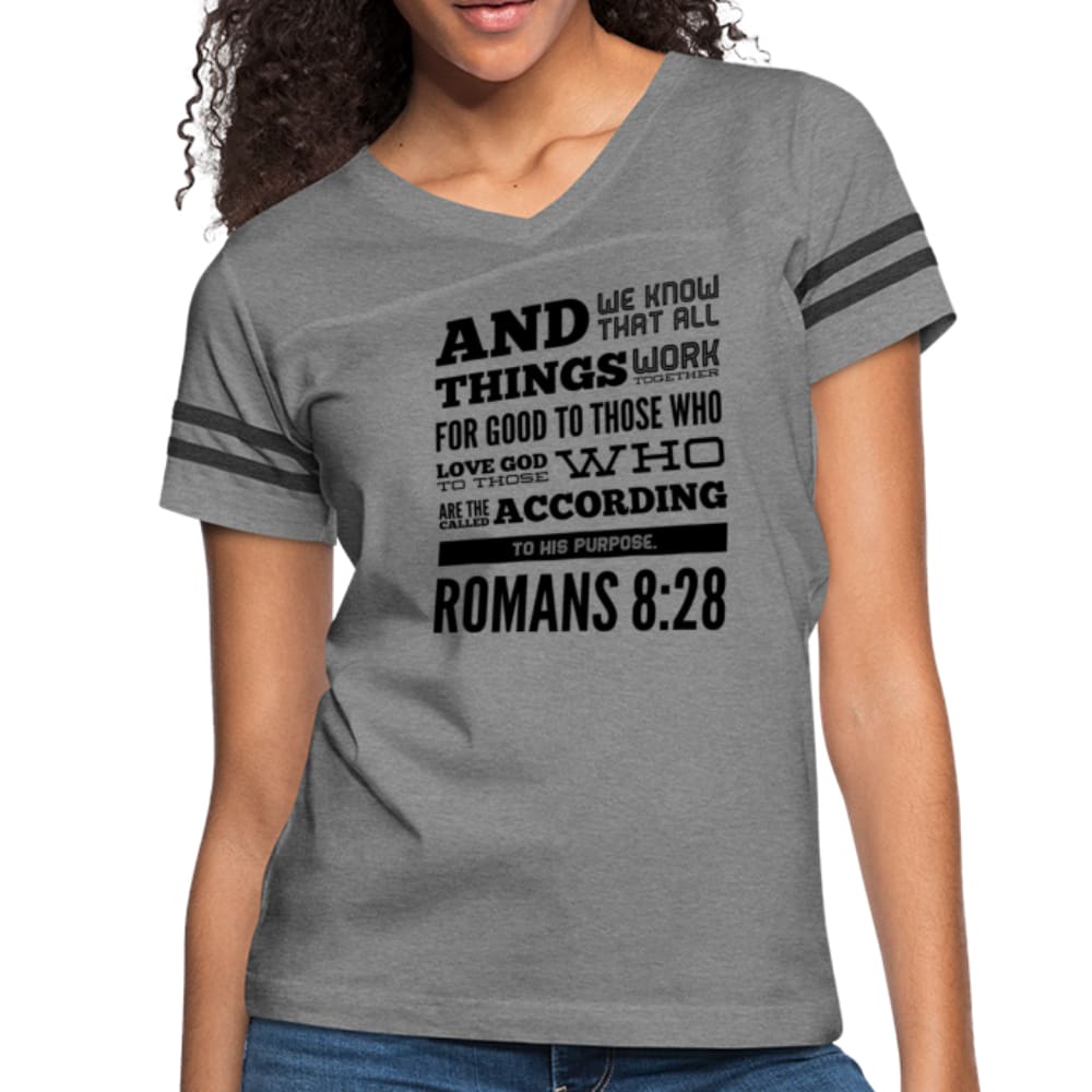 Womens Graphic Vintage Tee Romans 8:28 Sport T-shirt - Womens | T-Shirts