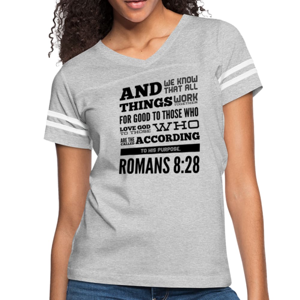 Womens Graphic Vintage Tee Romans 8:28 Sport T-shirt - Womens | T-Shirts