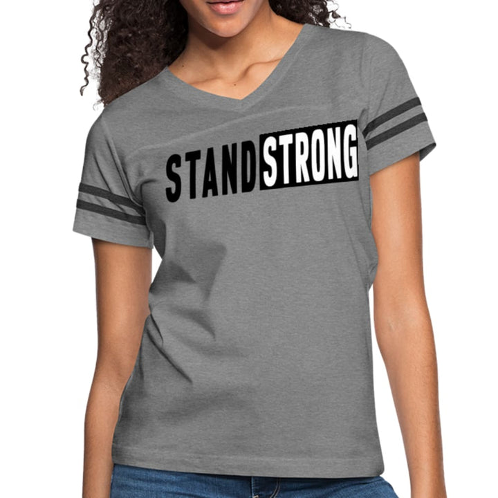 Womens Graphic Vintage Tee Stand Strong Sport T-shirt - Womens | T-Shirts