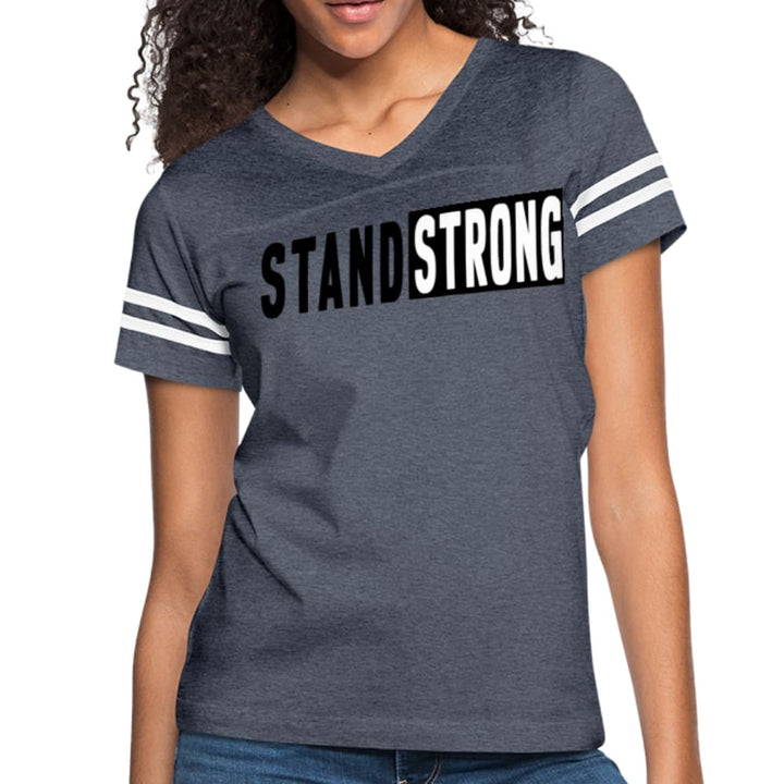 Womens Graphic Vintage Tee Stand Strong Sport T-shirt - Womens | T-Shirts