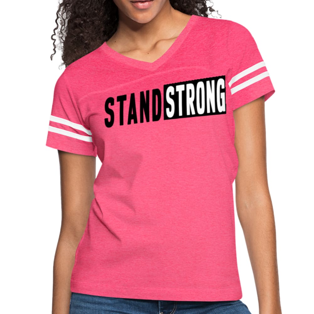 Womens Graphic Vintage Tee Stand Strong Sport T-shirt - Womens | T-Shirts