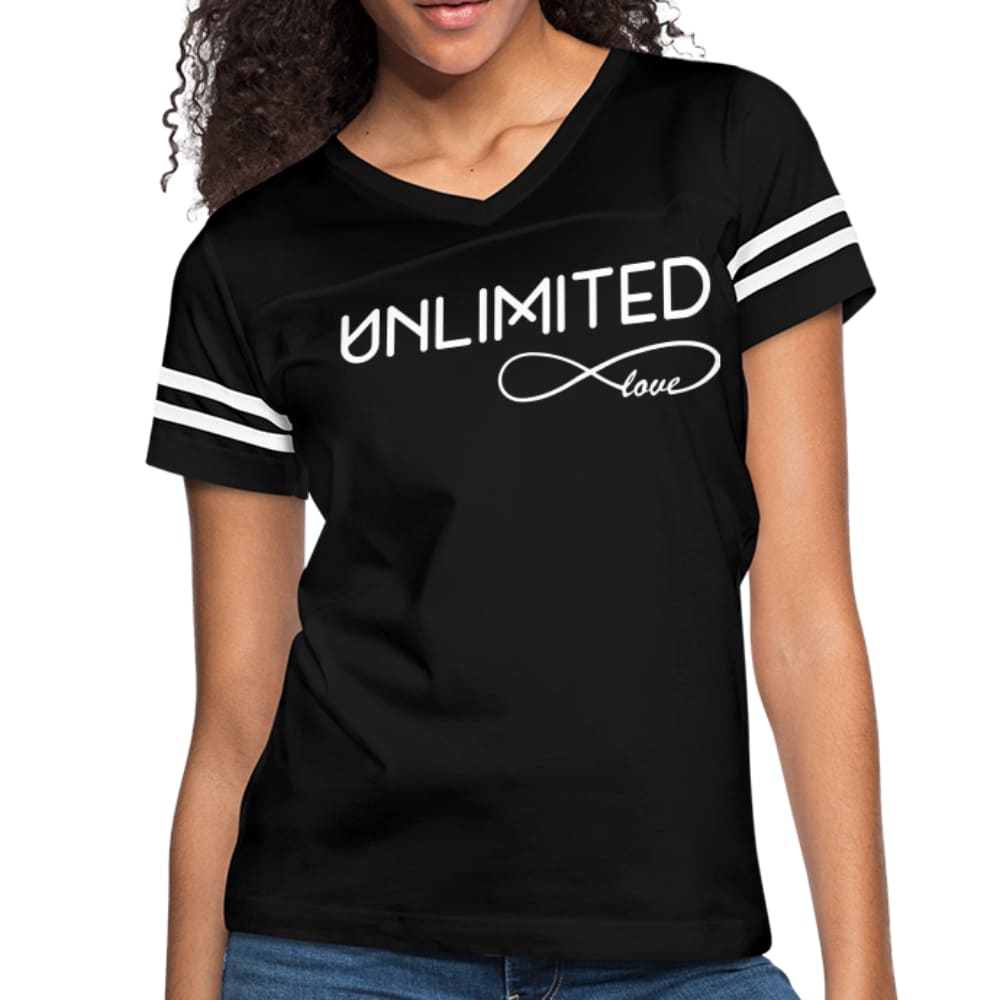 Womens Graphic Vintage Tee - Unlimited Love Sport T-shirt