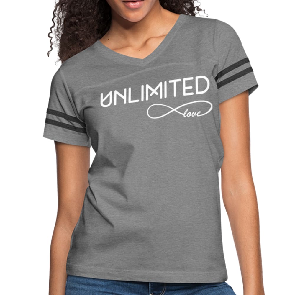 Womens Graphic Vintage Tee - Unlimited Love Sport T-shirt