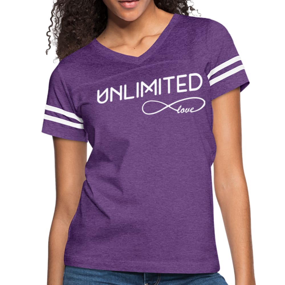 Womens Graphic Vintage Tee - Unlimited Love Sport T-shirt