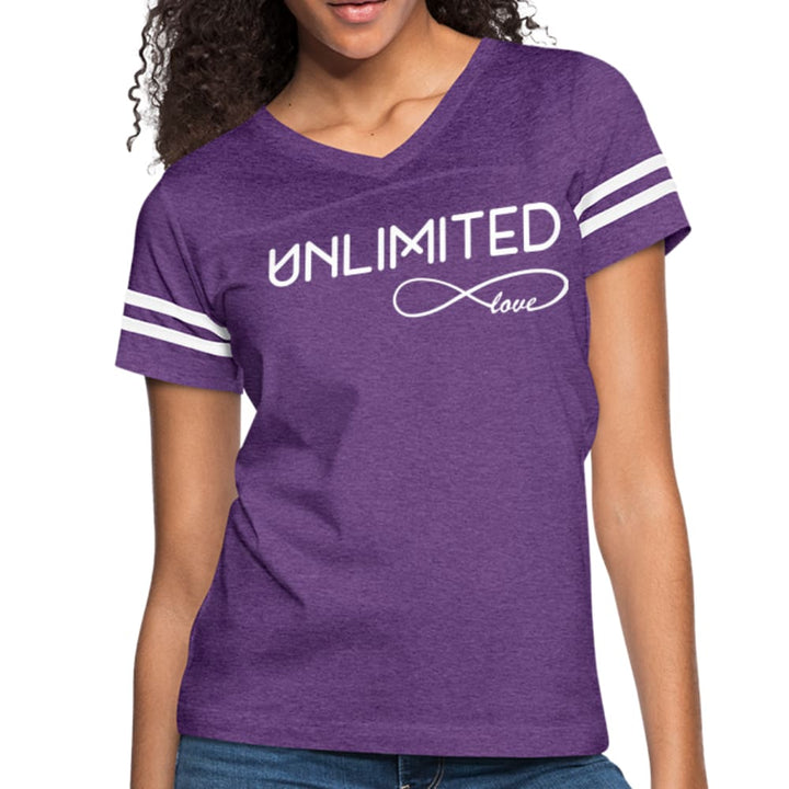 Womens Graphic Vintage Tee - Unlimited Love Sport T-shirt