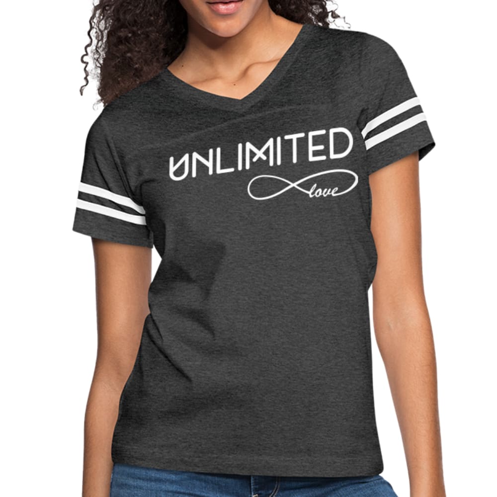 Womens Graphic Vintage Tee - Unlimited Love Sport T-shirt
