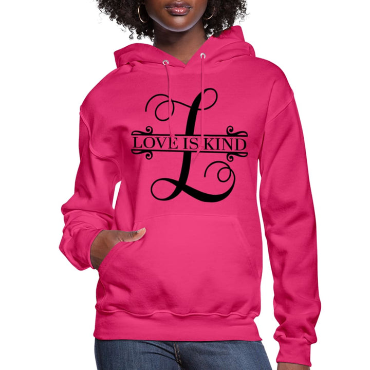 Womens Hoodie Love is Kind - Sweatshirt - Womens | Hoodies