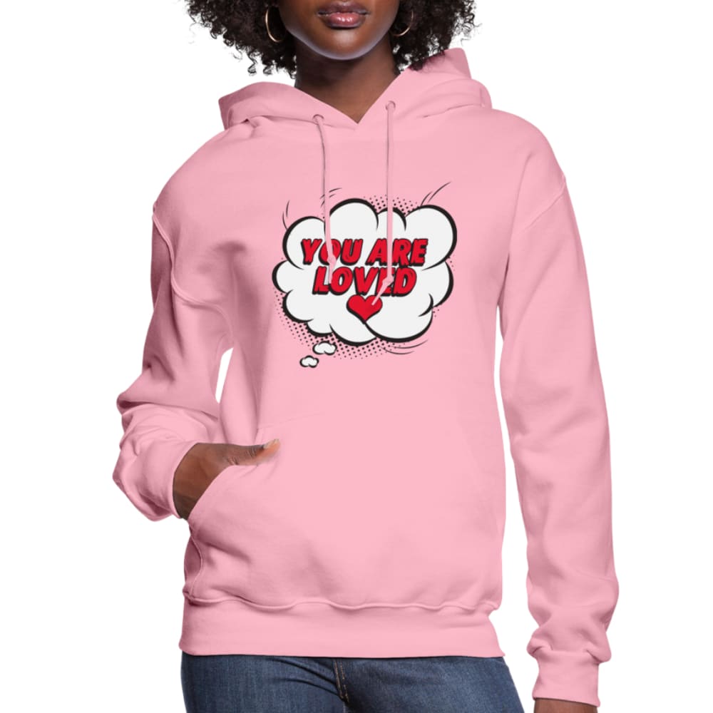 Womens Hoodie - Pullover Hooded Shirt / you are Loved - Womens | Hoodies