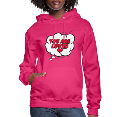 Womens Hoodie - Pullover Hooded Shirt / You Are Loved - Womens | Hoodies