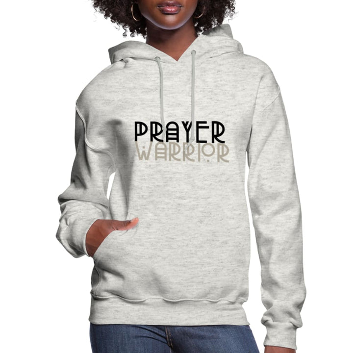 Womens Hoodie - Pullover Hooded Shirt / Prayer Warrior - S036873 - Womens