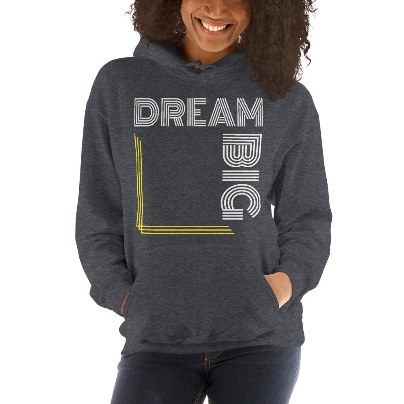 Womens Hoodie - Pullover Hooded Sweatshirt - Graphic/dream Big - Womens |