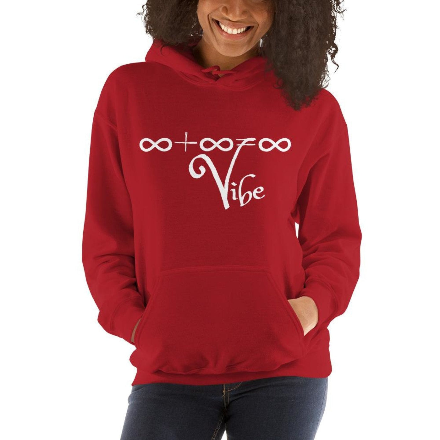 Womens Hoodie - Pullover Hooded Sweatshirt - Graphic/infinite Vibe - Womens