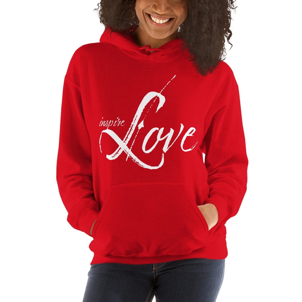 Womens Hoodie - Pullover Hooded Sweatshirt - Graphic/inspire Love - Womens