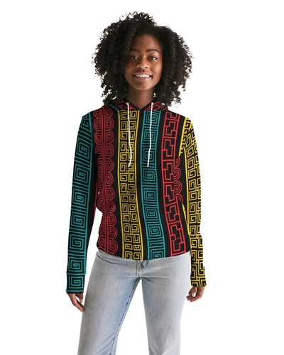 Womens Hoodie - Pullover Hooded Sweatshirt - Graphic/multicolor - Womens