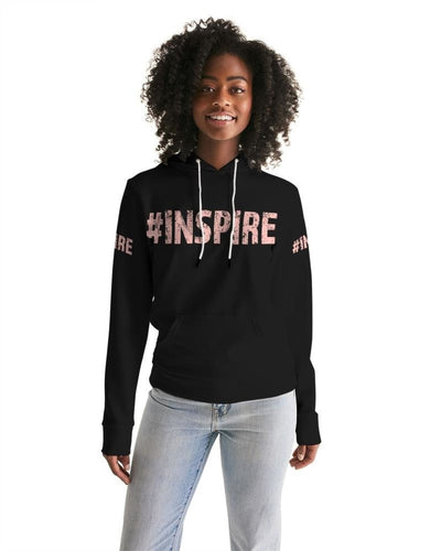 Womens Hoodie - Pullover Hooded Sweatshirt - Peach Graphic /inspire - Womens