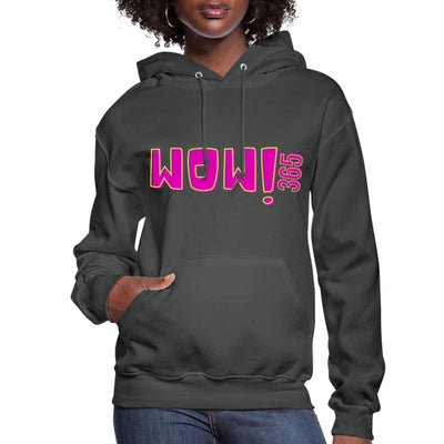 Womens Hoodie - Pullover Hooded Sweatshirt - Pink Graphic/wow 365 - Womens |