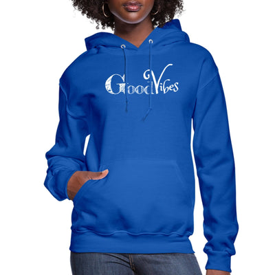 Womens Hoodie - Pullover Sweatshirt - Graphic/good Vibes - Womens | Hoodies