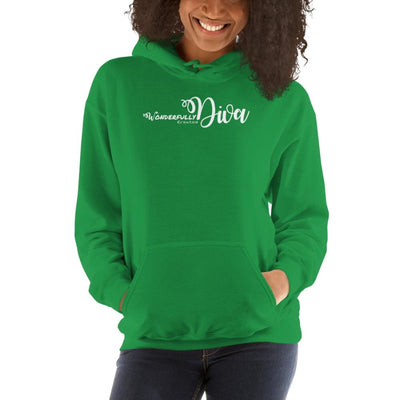 Womens Hoodie - Pullover Sweatshirt - Wonderfully Created Diva - Womens |
