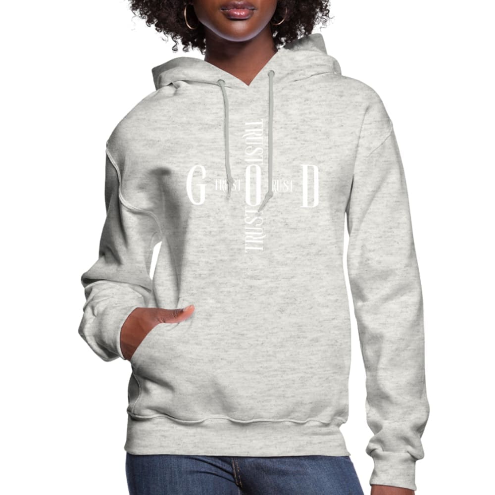 Womens Hoodie Trust God Cross - Womens | Hoodies