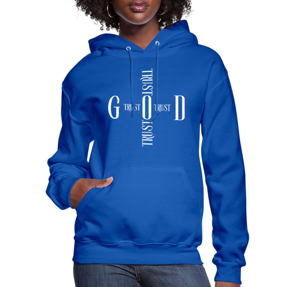 Womens Hoodie Trust God Cross - Womens | Hoodies