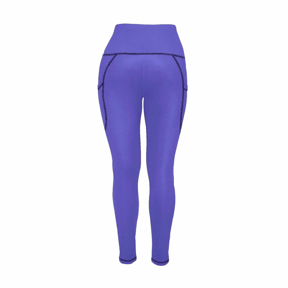 Womens Leggings with Pockets - Fitness Pants / Blue Iris - Womens | Leggings