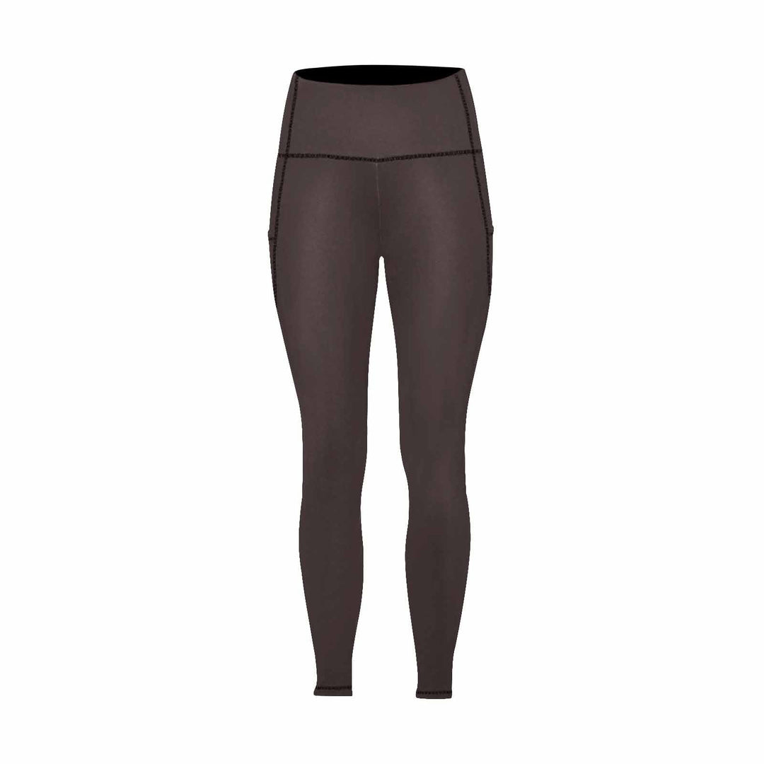 Womens Leggings with Pockets - Fitness Pants / Carafe Brown - Womens | Leggings