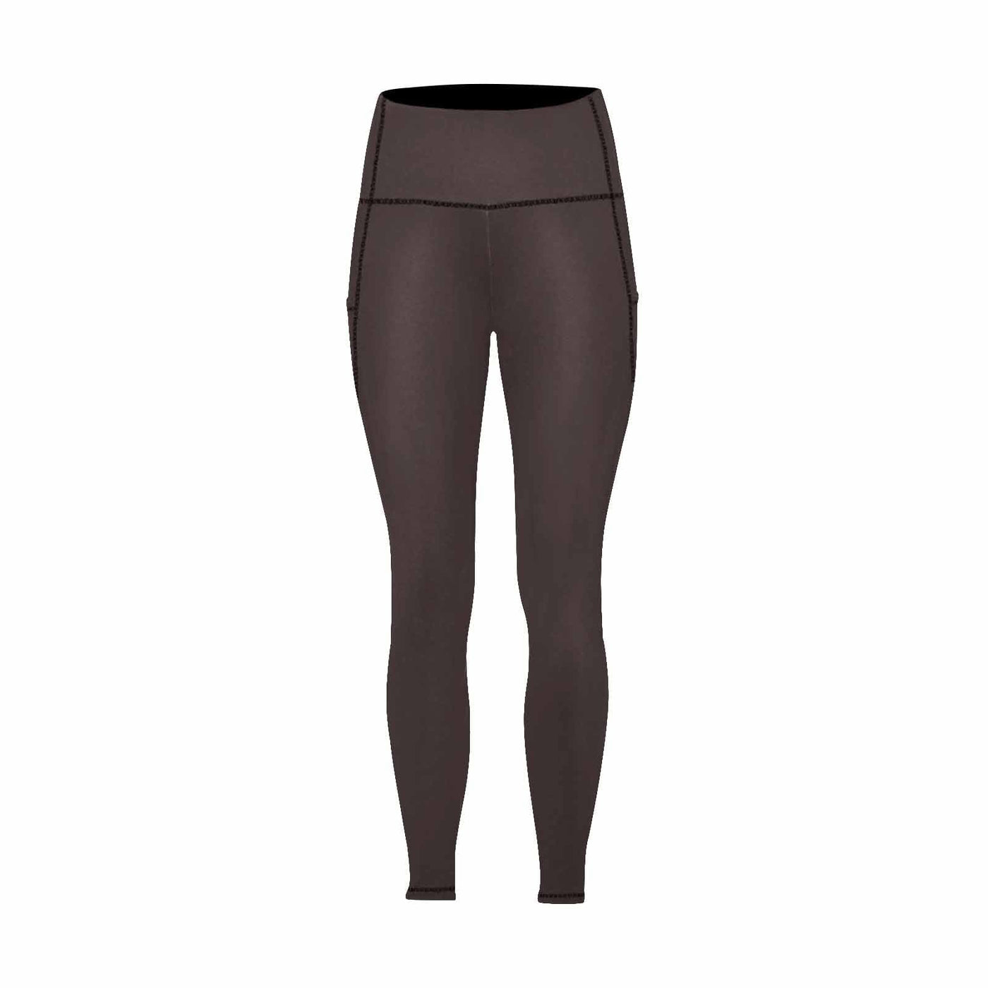 Womens Leggings With Pockets - Fitness Pants / Carafe Brown - Womens | Leggings