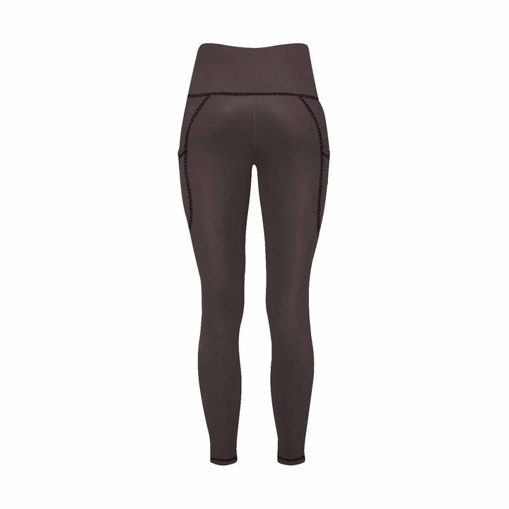 Womens Leggings with Pockets - Fitness Pants / Carafe Brown - Womens | Leggings