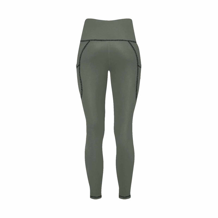 Womens Leggings with Pockets - Fitness Pants / Ebony Black - Womens | Leggings