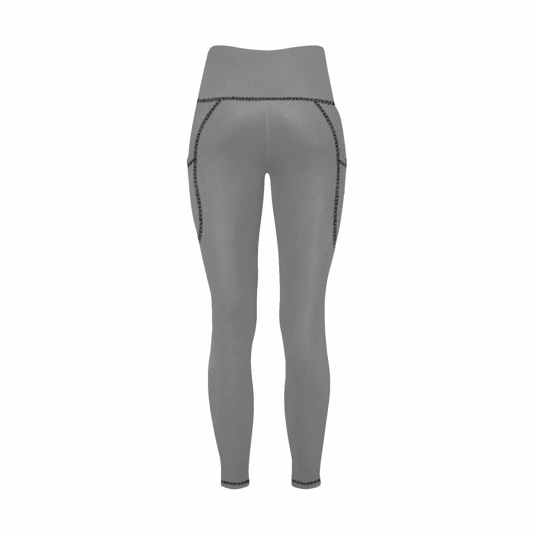 Womens Leggings with Pockets - Fitness Pants / Gray - Womens | Leggings